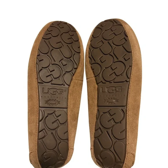 UGG Tan Suede Loafers with Tassels - Picture 3 of 4